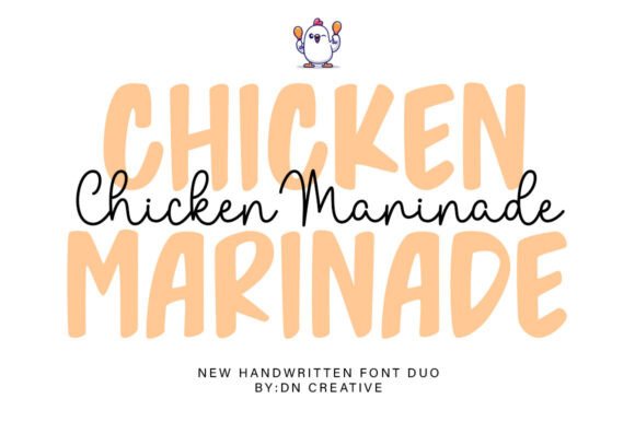 Chicken Marinade Duo: A Font for Every Story