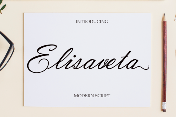Elisaveta: A Modern Script Font for Timeless Design