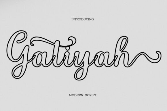Gatiyah Script: Bridging Modern Elegance and Classic Charm