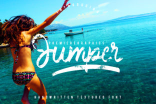 Jumper: A Script Font with Fierce, Textured Personality