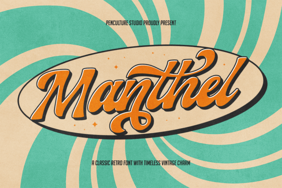 Manthel Retro Script Font: A Modern Take on Vintage Style