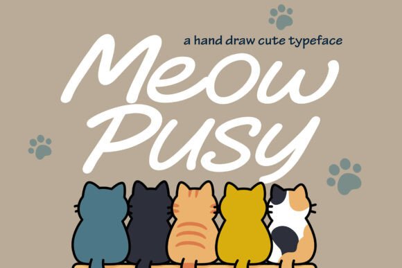 Meow Pusy: A Font That Purrs with Personality