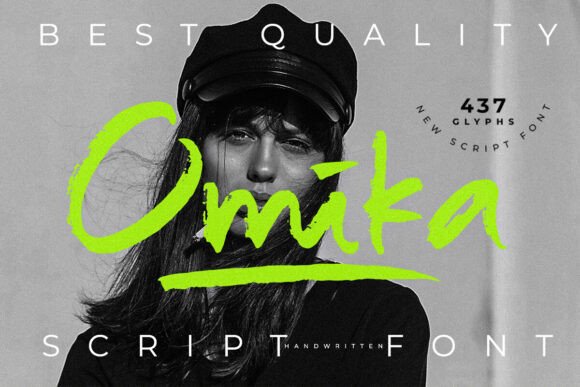 Omika: The Bold Script Font That Captures Real Marker Texture