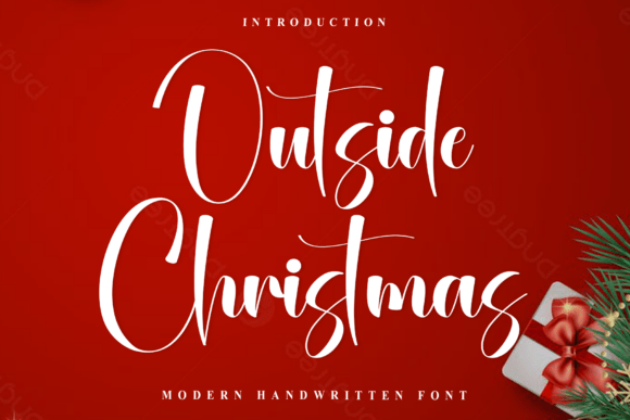 Outside Christmas: Where Calligraphic Grace Meets Festive Whimsy