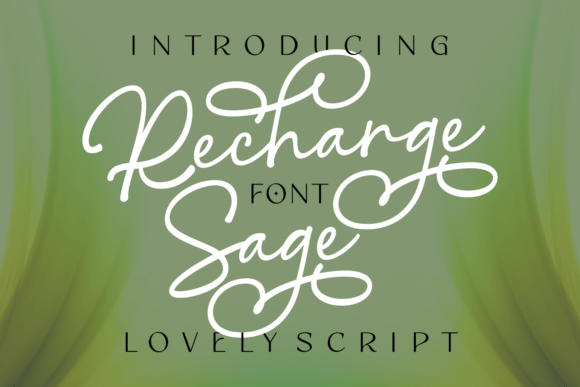 Recharge Sage: The Script Font for Authentic Design