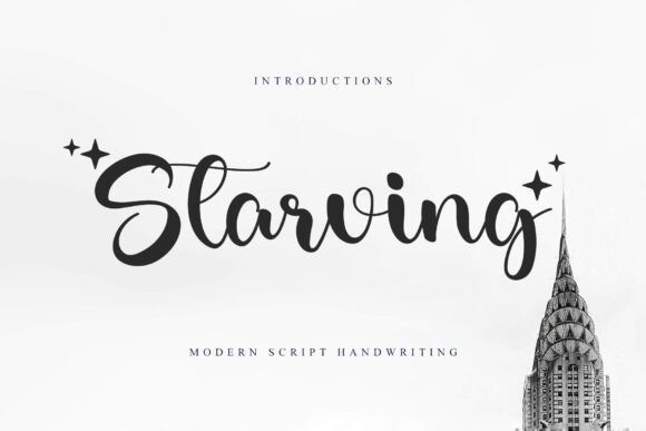 Starving Font: An Elegant Script for Modern Design