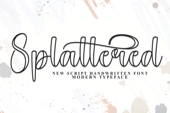 Unleash Creative Energy with Splattered Font