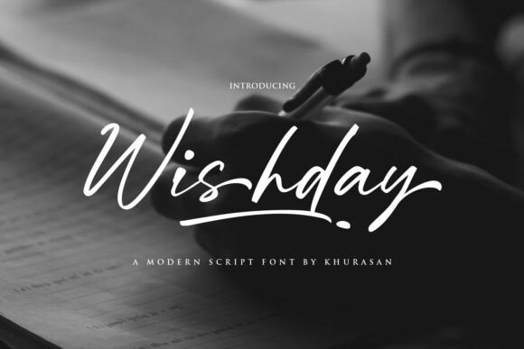 Wishday: The Modern Handwritten Script for Authentic Design