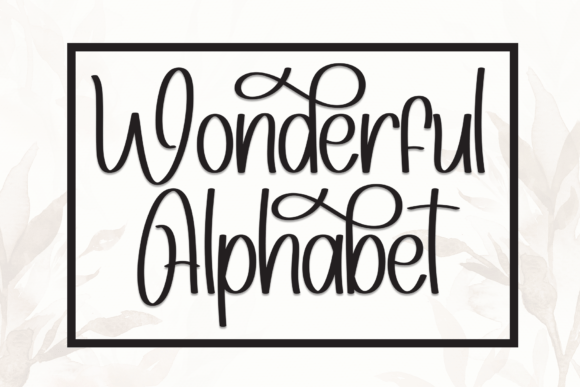 Wonderful Alphabet: A Sweet Script for Modern Design