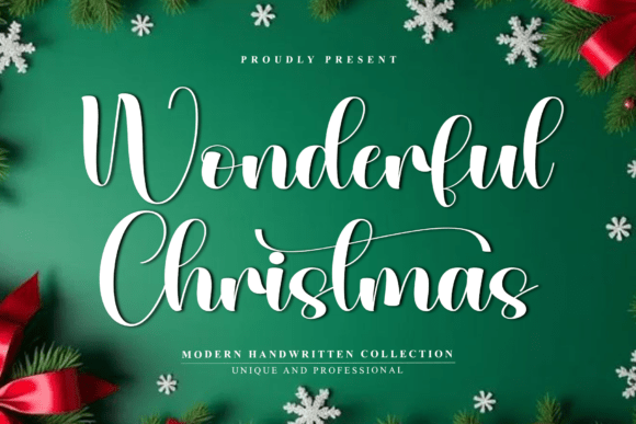 Wonderful Christmas: A Touch of Calligraphic Elegance