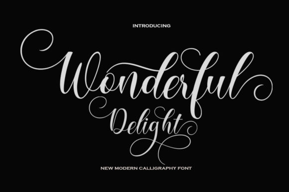 Wonderful Delight: Elevate Your Designs with This Luxury Script Font